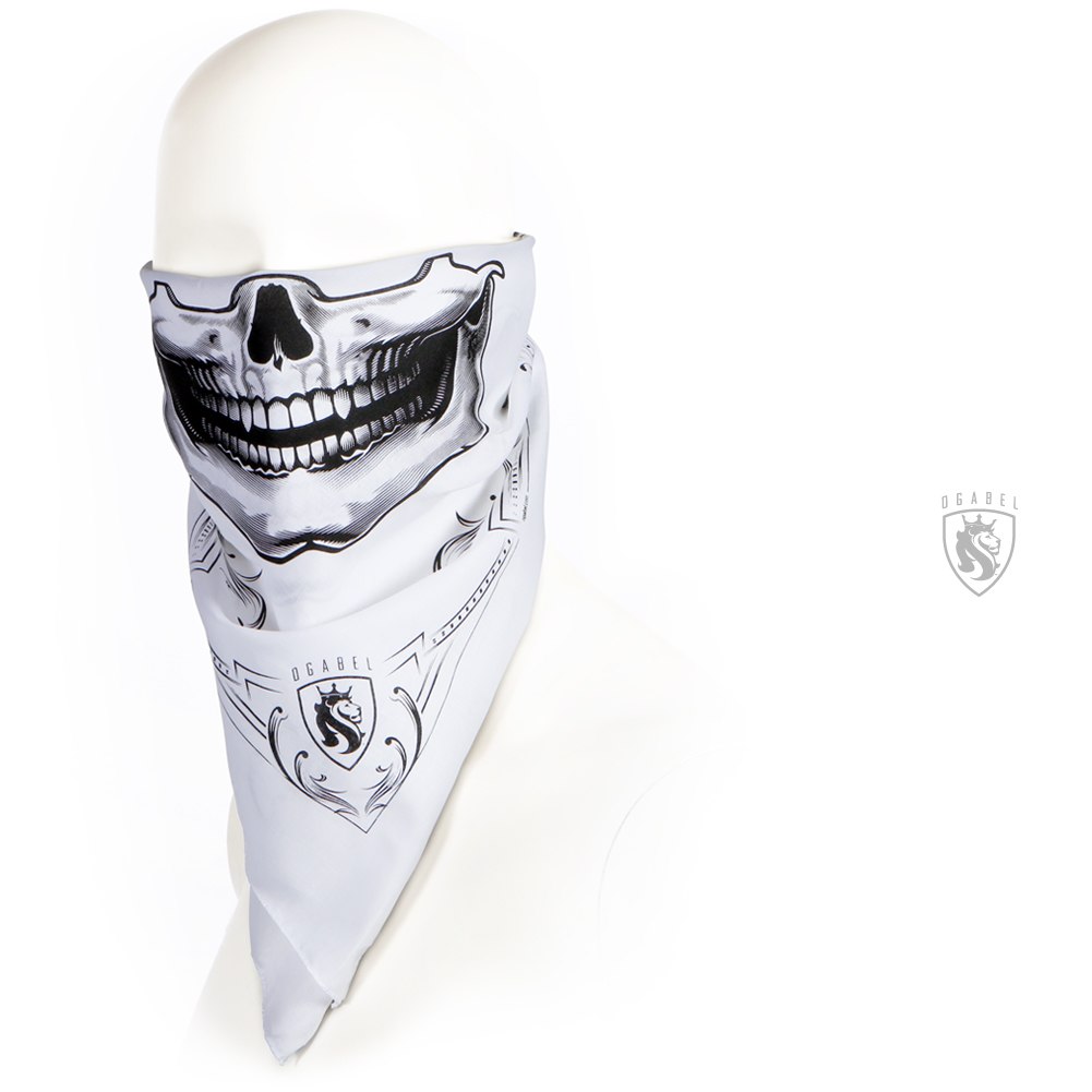 1001x1001 og bandit bandana white - Skull With Bandana Drawing