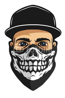 267x400 a guy in a bandana with a skull pattern buy photos ap images - Skull With Bandana Drawing