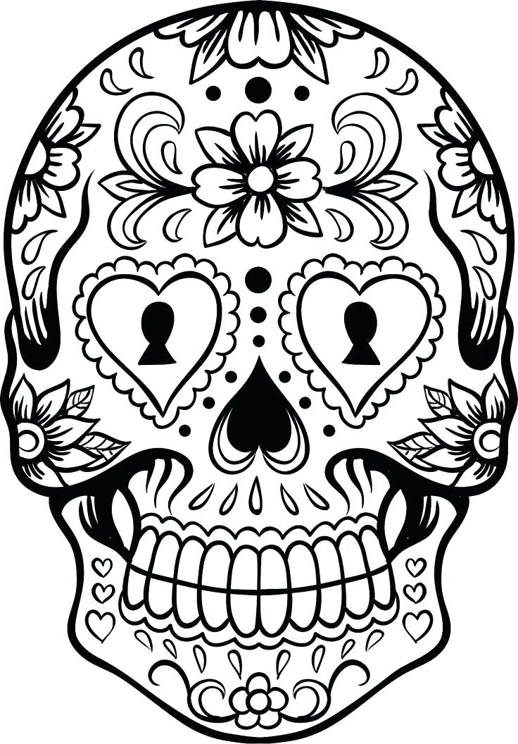 736x1056 Coloring Pages Of Skulls With Flames Collection Flaming - Skull With Flames Drawing