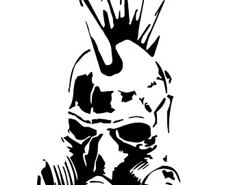 340x270 gas mask drawing etsy - Skull With Gas Mask Drawing