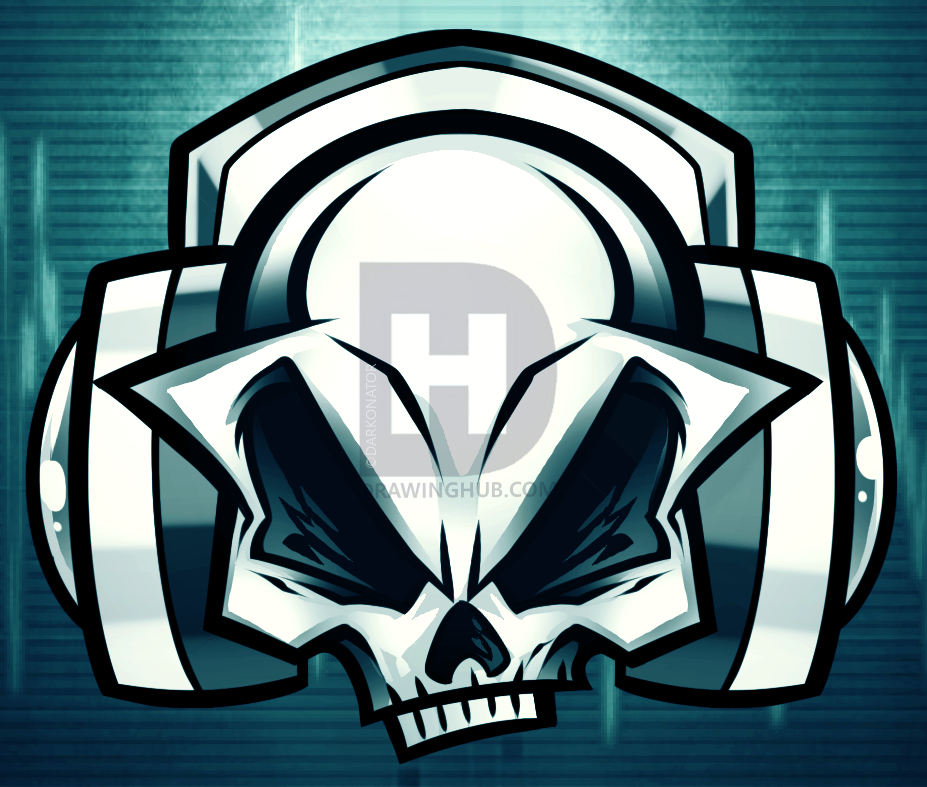 927x787 How To Draw Skull Phones, Skull Headphones, Step - Skull With Headphones Drawing