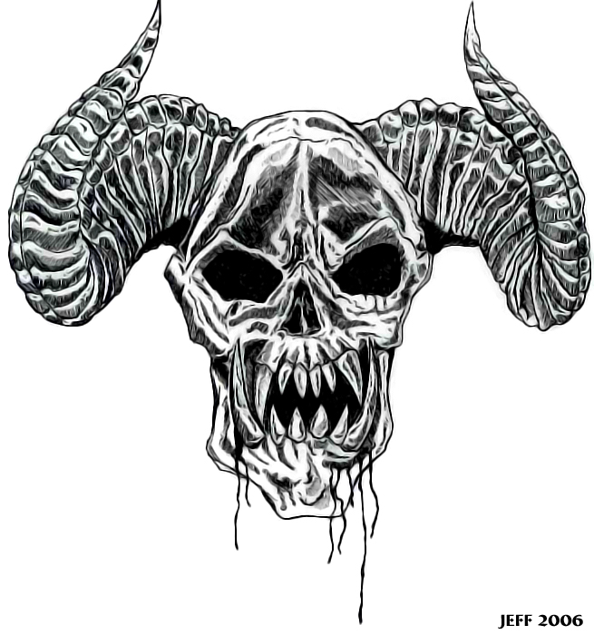 Skull With Horns Drawing at Explore collection of