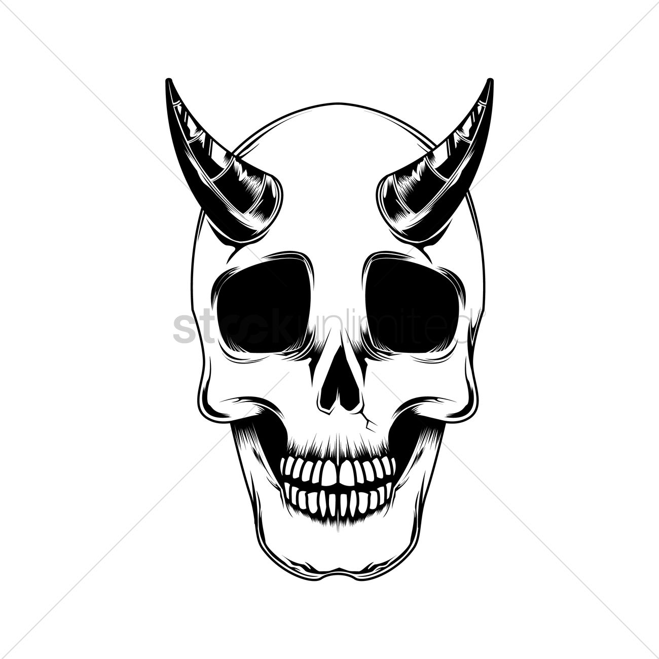 Skull With Horns Drawing at Explore collection of