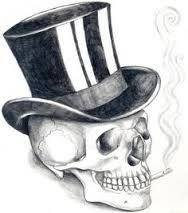 188x213 Image Result For Top Hats Drawings Skulls Skull Art, Skull - Skull With Top Hat Drawing
