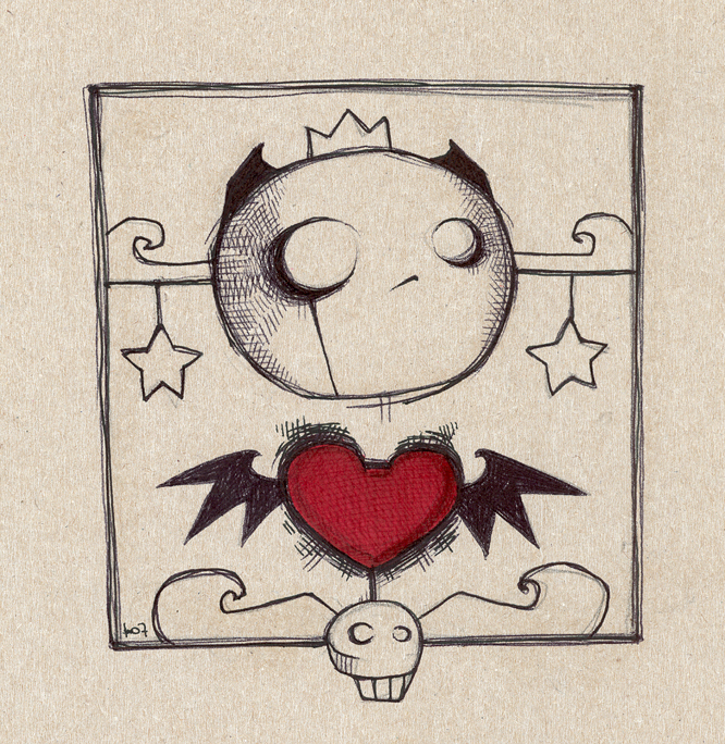 666x684 pictures drawings of skulls and stars - Skulls And Hearts Drawings