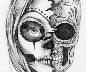 300x250 Images About Skull On We Heart It See More About Skull - Skulls And Hearts Drawings
