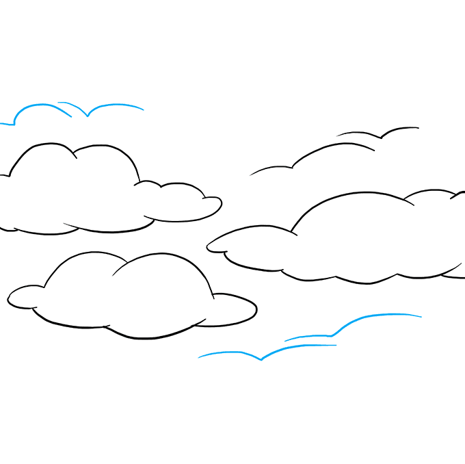 680x678 how to draw the sky - Sky Drawing