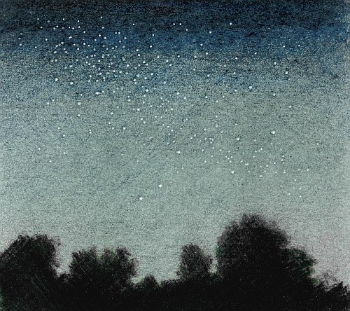 500x444 how to draw a night sky - Sky Drawing Pencil