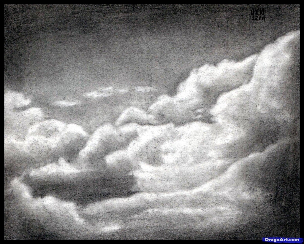 1024x823 how to draw a sky - Sky Drawing Pencil