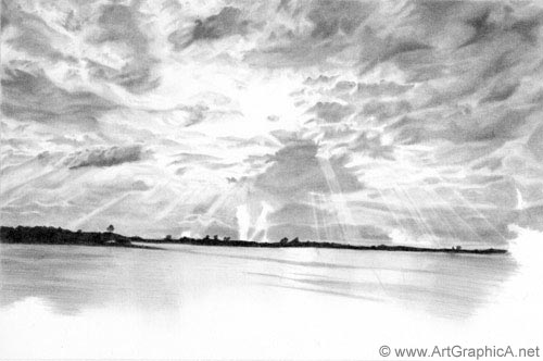 500x332 Advanced Landscape Drawing Tutorial - Sky Drawing Pencil