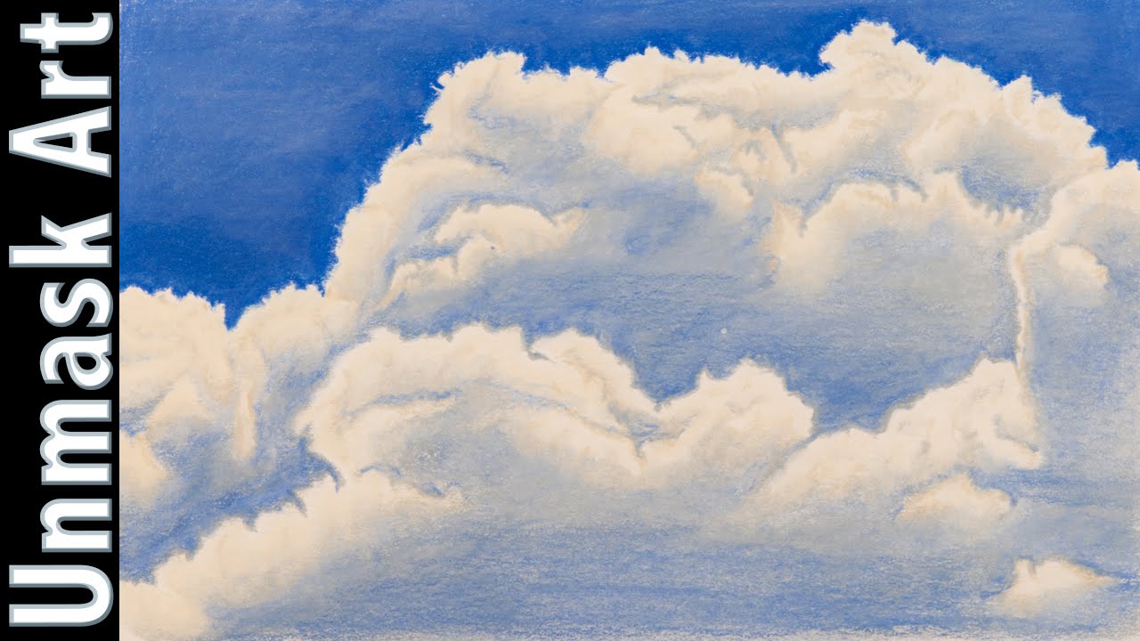 1280x720 Clouds Colored Pencil Drawing Time Lapse - Sky Drawing Pencil