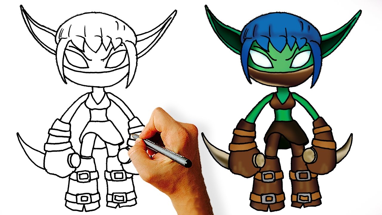 1280x720 How To Draw Stealth Elf - Skylanders Drawing