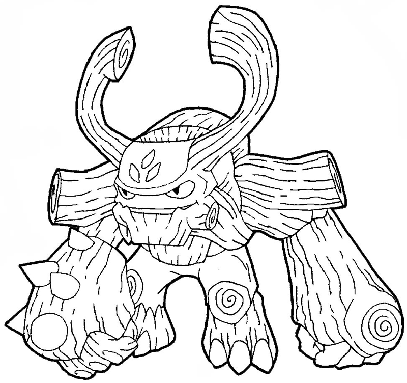 800x752 How To Draw Tree Rex From The Game Skylanders Giants With Easy - Skylanders Drawing