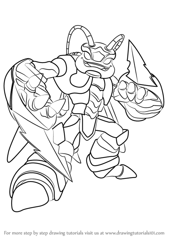 567x800 Learn How To Draw Swarm From Skylanders - Skylanders Drawing