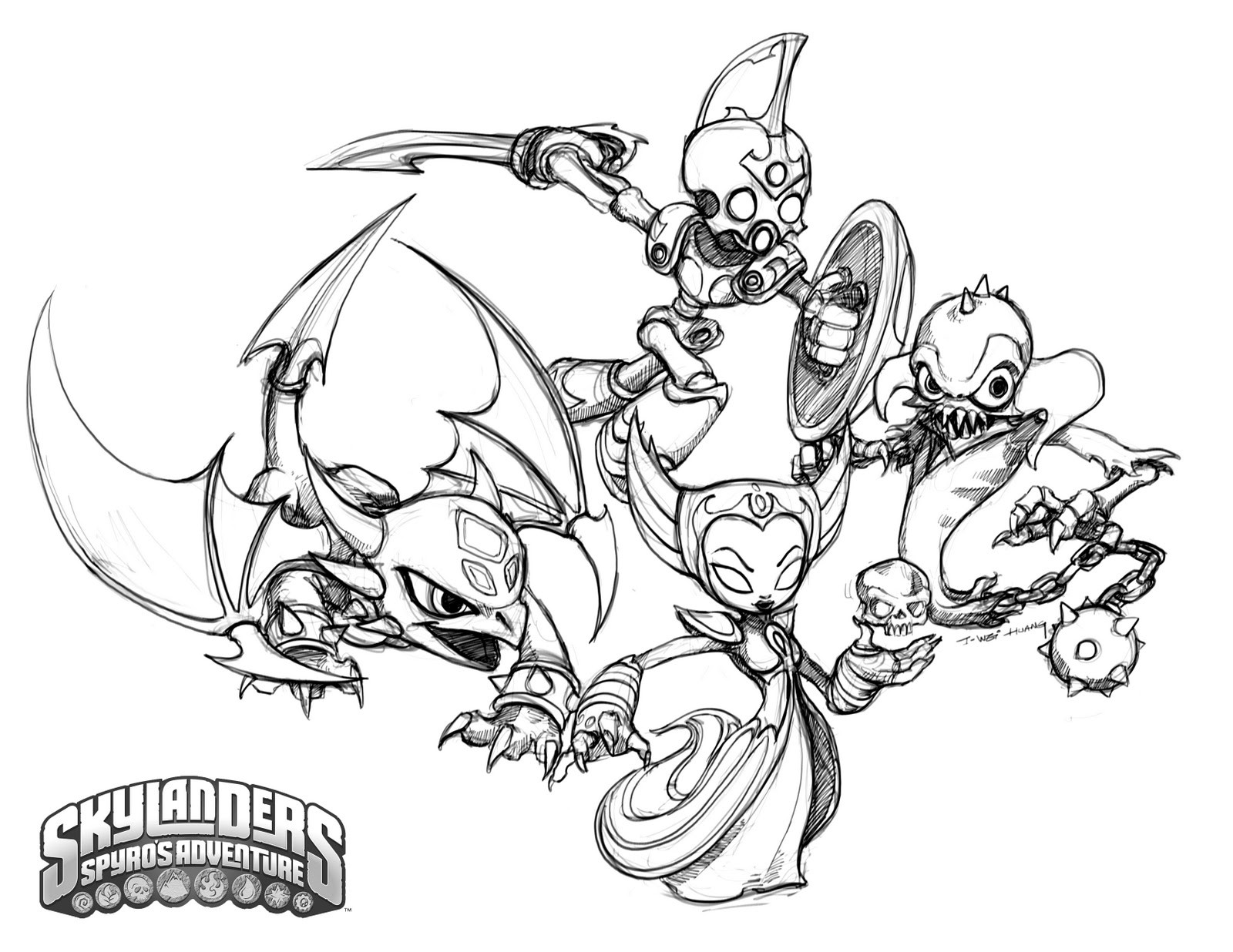 Skylanders Drawing at Explore collection of
