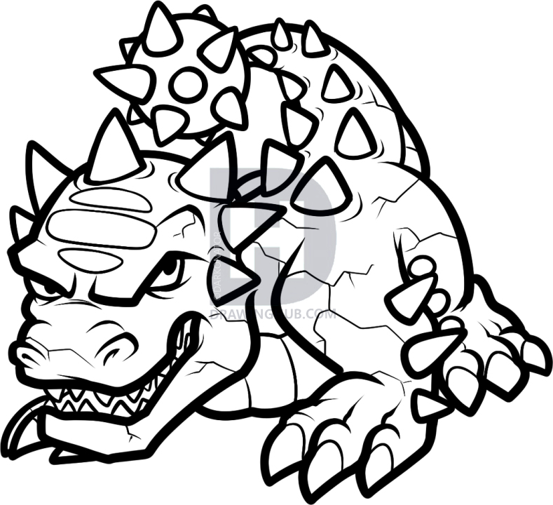 789x720 How To Draw Bash, Skylanders, Step - Skylanders Drawing