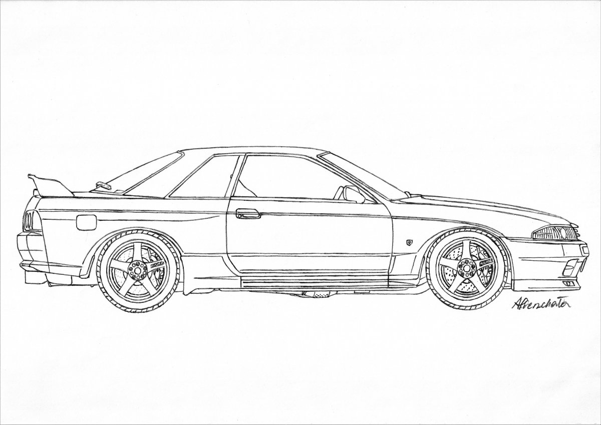 1200x849 Nissan Skyline Gtr - Skyline Car Drawing