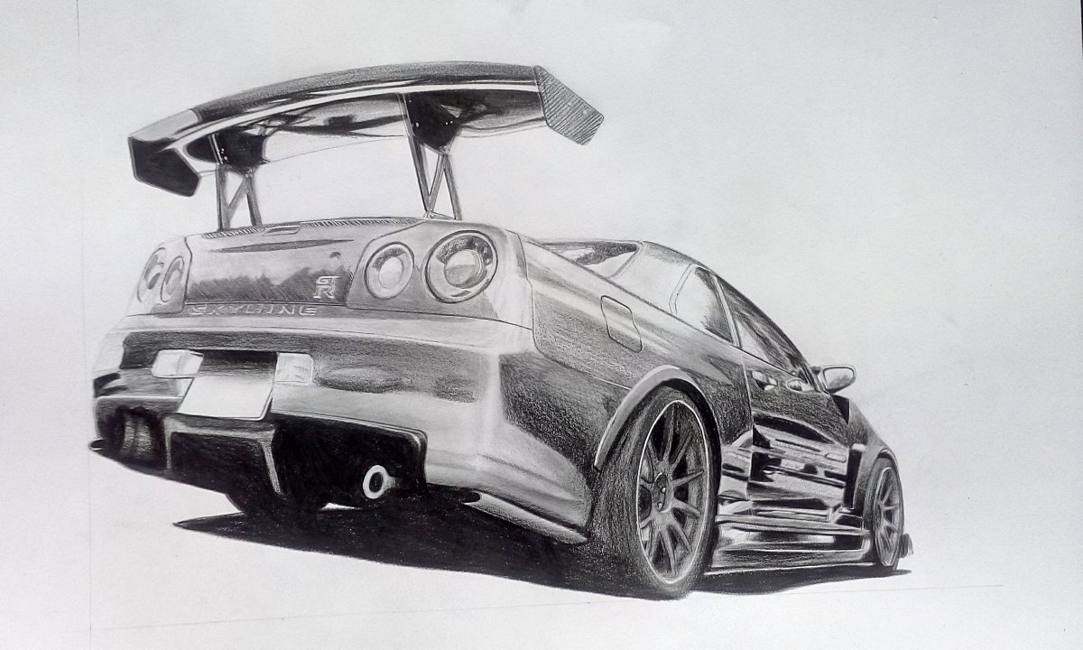 1200x720 Nissan Skyline - Skyline Car Drawing