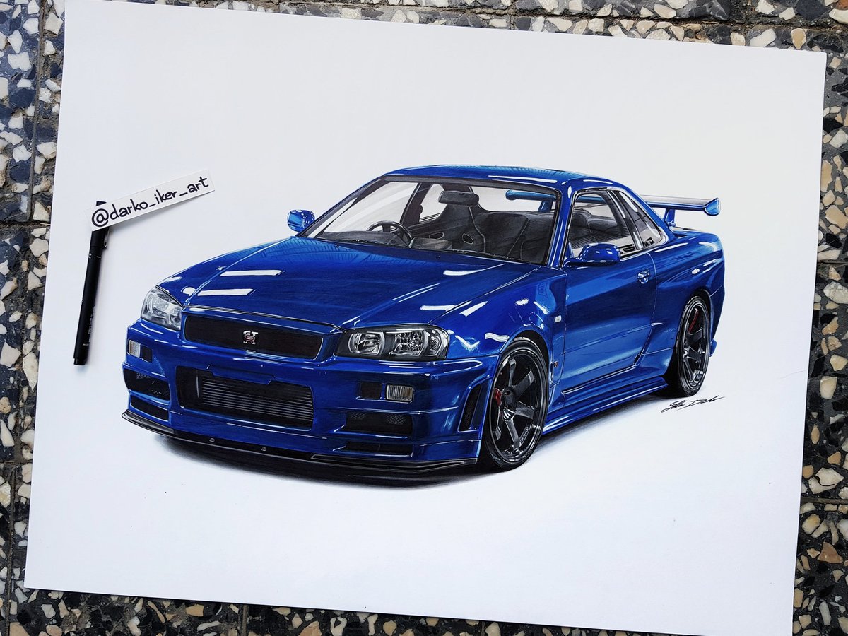 Skyline Car Drawing at PaintingValley.com | Explore collection of ...