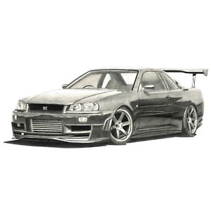 Skyline Car Drawing at PaintingValley.com | Explore collection of ...