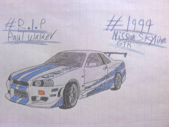 333x250 pw tribute drawing - Skyline Car Drawing