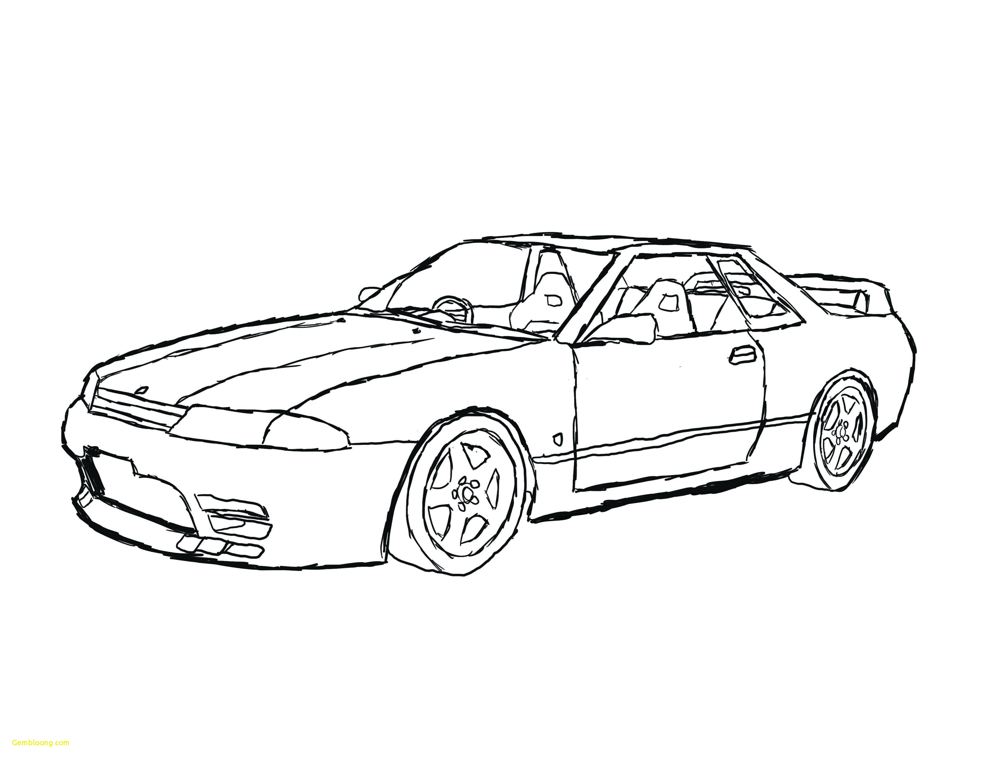 Nissan Skyline GTR Coloring Pages