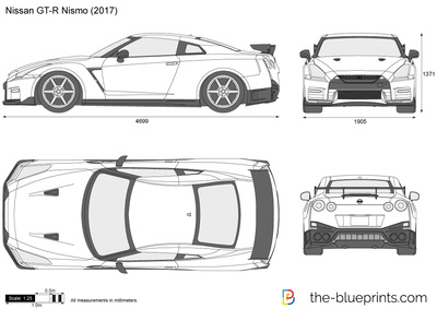 400x283 nissan gt r nismo vector drawing - Skyline Gtr Drawing