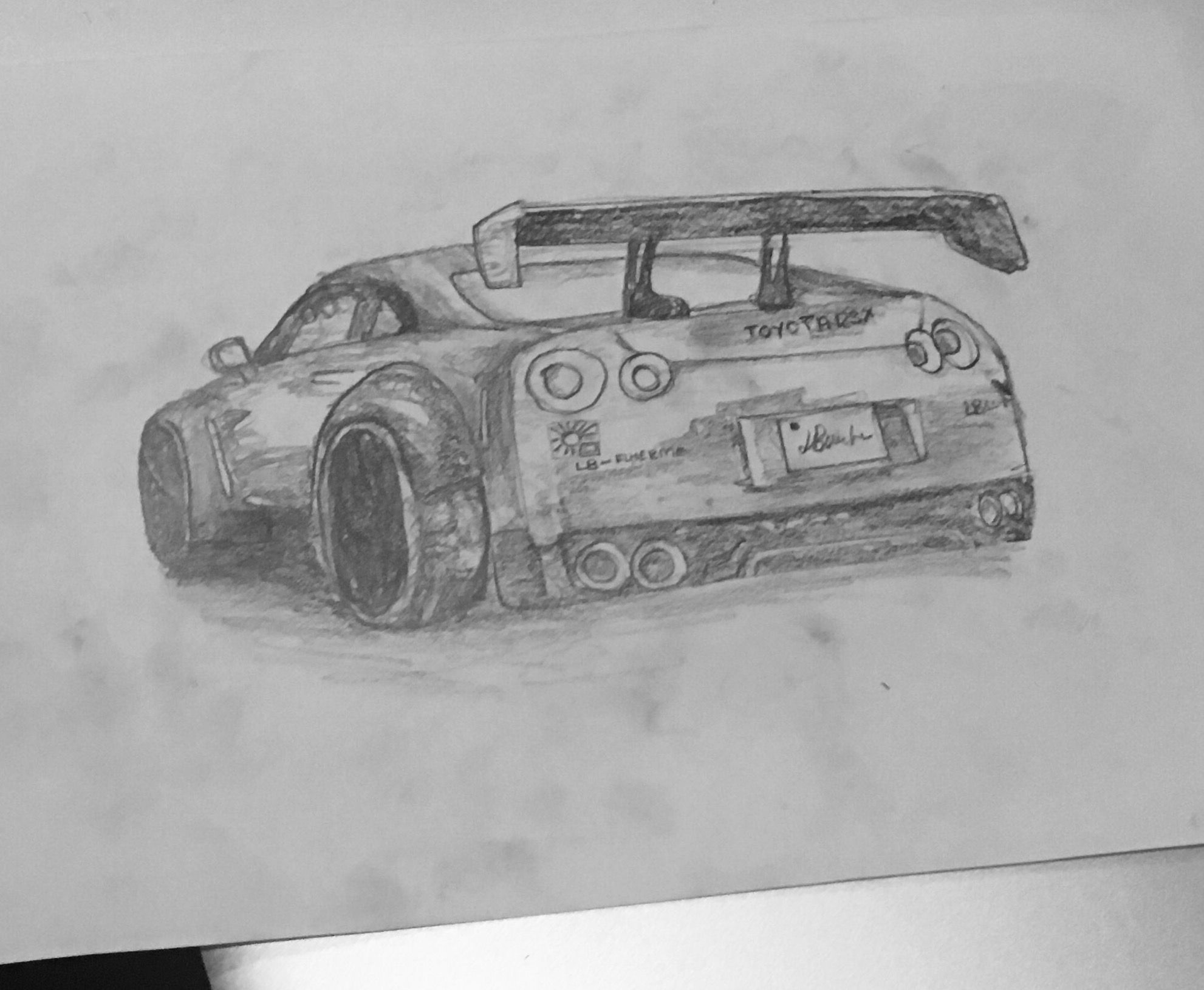 1982x1630 nissan skyline gtr drawing free hand in minutes gtr - Skyline Gtr Drawing