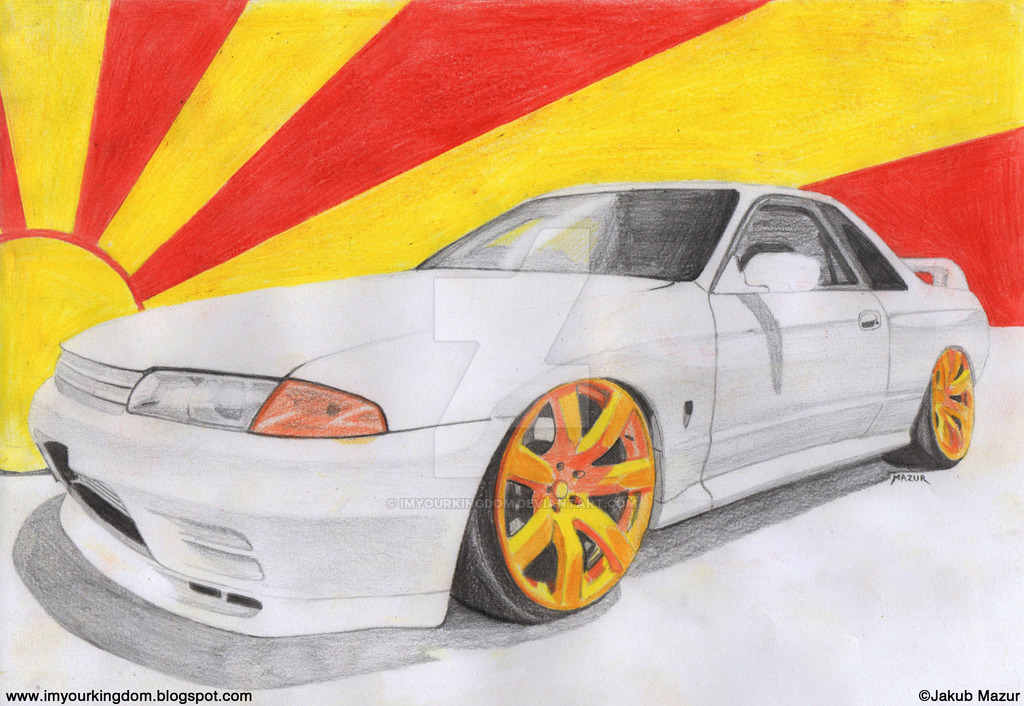 1024x706 drawing nissan skyline gtr - Skyline Gtr Drawing