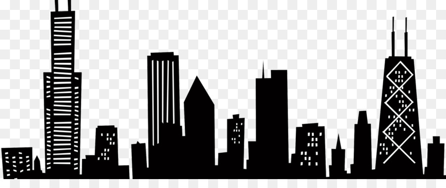 900x380 Skyline, Drawing, Silhouette, Transparent Png Image Clipart Free - Skyline New York Drawing
