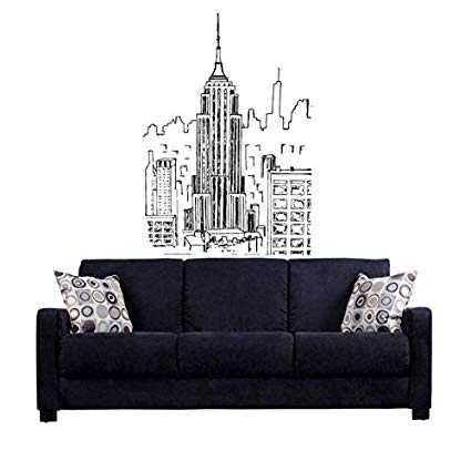 425x425 Wall Art Cute Design Empire State Building Drawing - Skyline New York Drawing