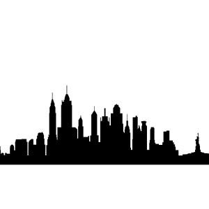 300x300 Drawing Of Nyc Skyline New York City Vector Drawing Sketch Stock - Skyline New York Drawing