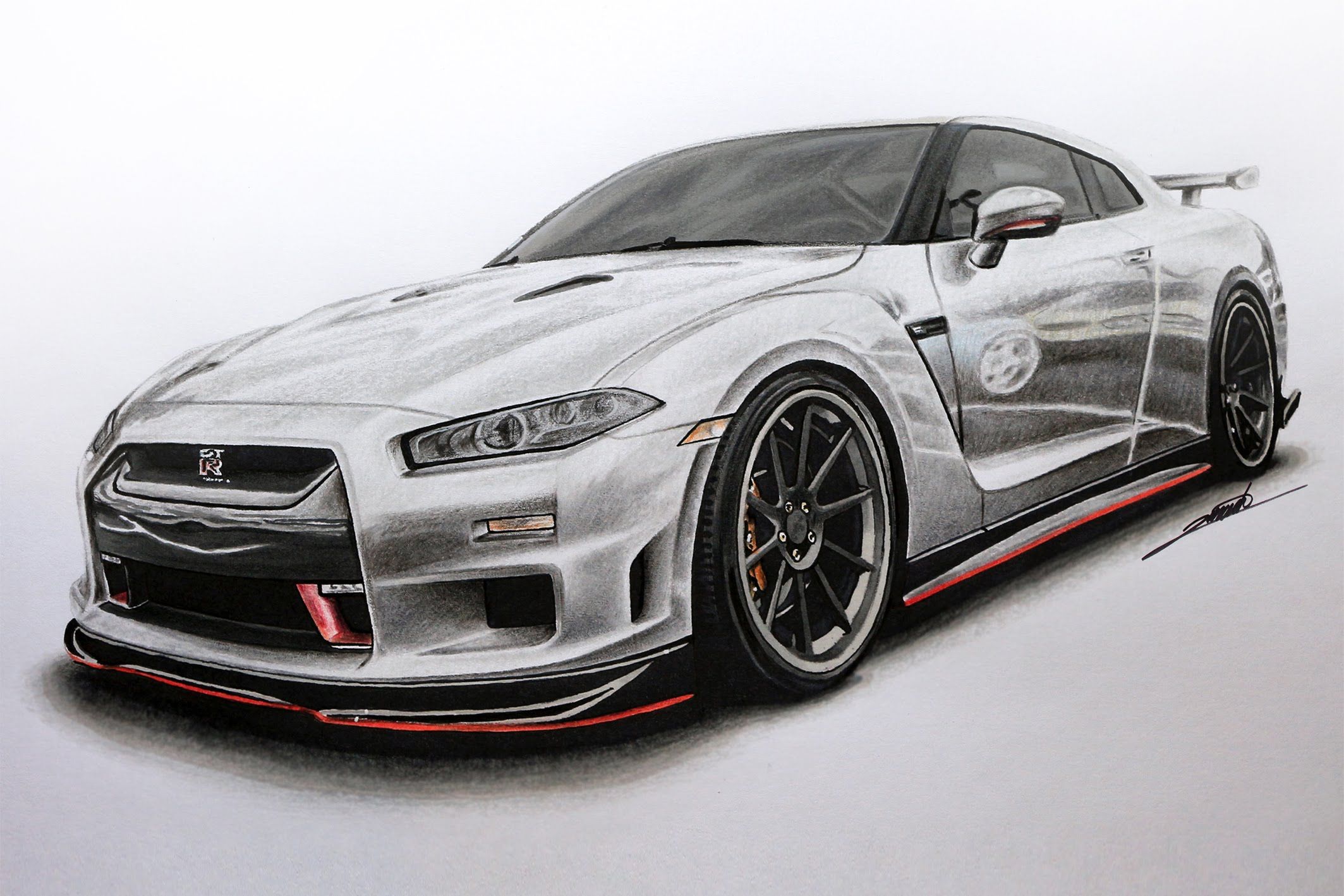 2127x1418 Nissan Gtr Edition Concept Drawing - Skyline R34 Drawing
