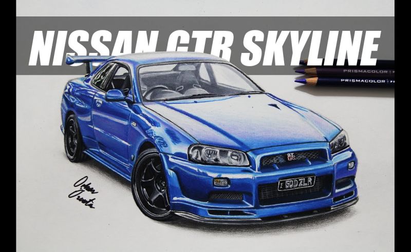 800x491 Nissan Skyline Gtr To Draw Rapunga Google Drawing T - Skyline R34 Drawing