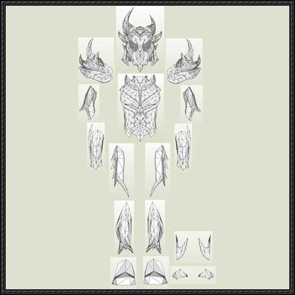 416x416 the elder scrolls v skyrim - Skyrim Daedric Armor Drawing