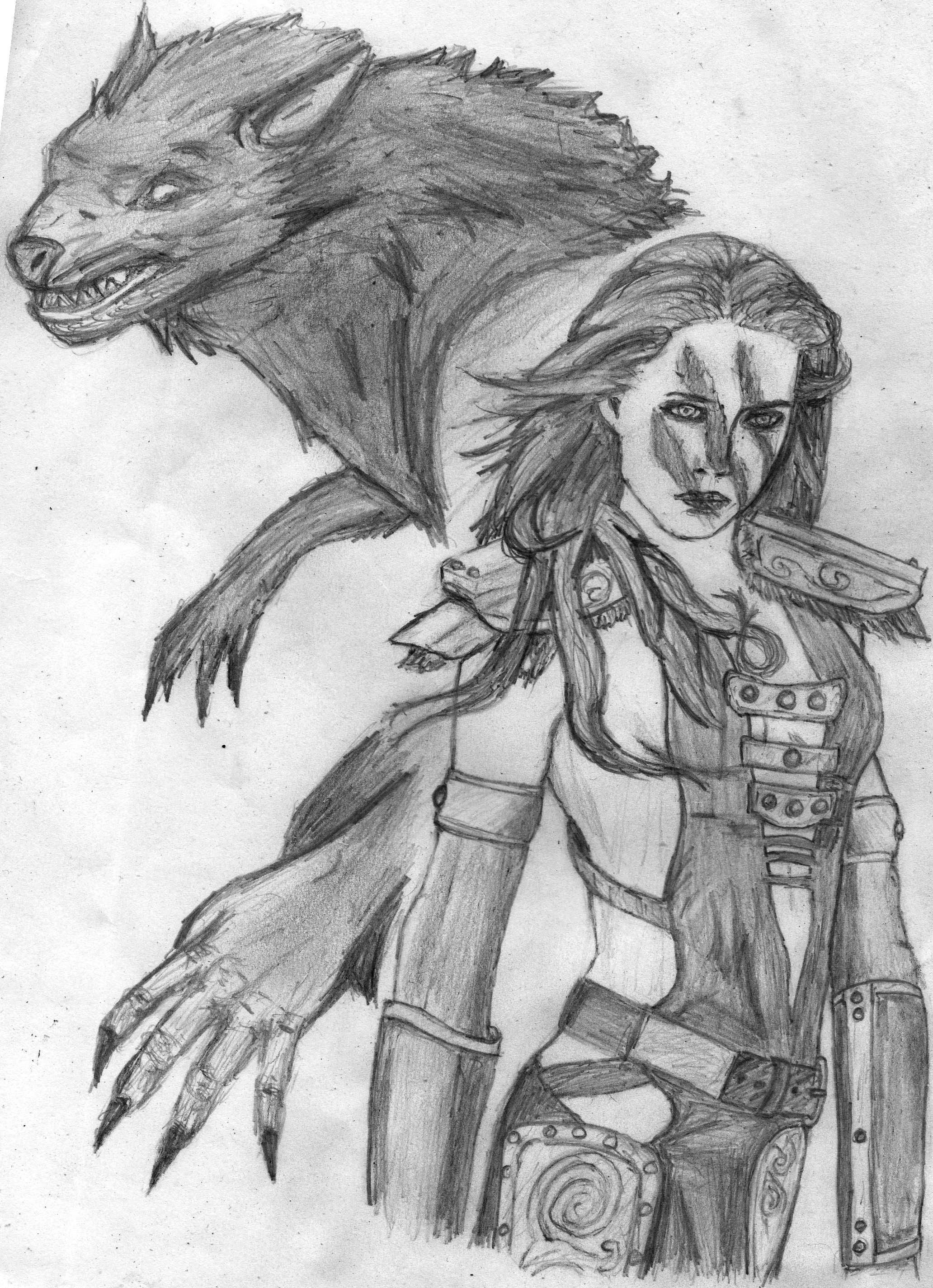 2064x2850 Aela The Huntress Drawing Easy - Skyrim Drawings