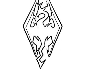 Skyrim Logo Drawing at PaintingValley.com | Explore collection of ...