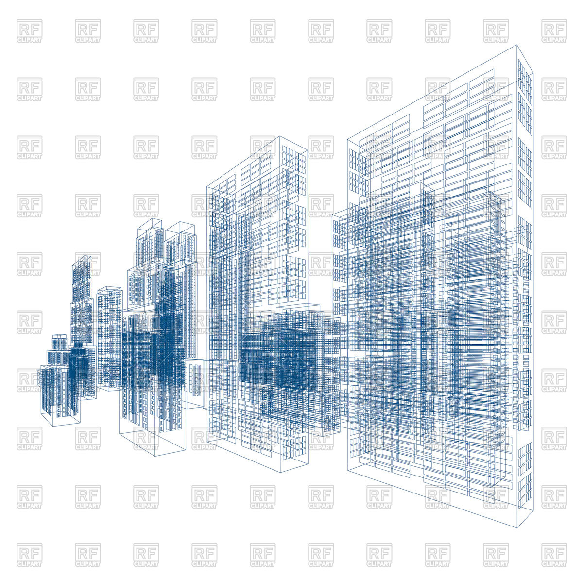 1200x1185 drawing of skyscrapers vector image of architecture, buildings - Skyscraper Drawing