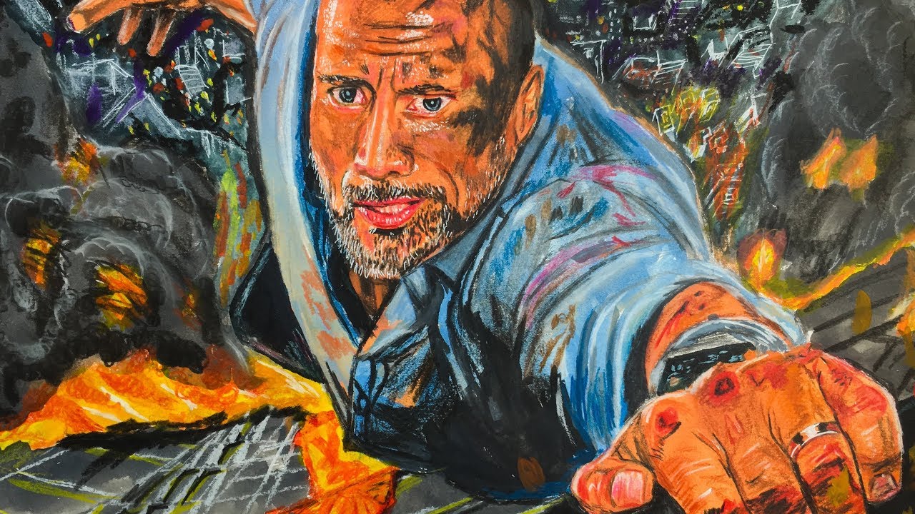 1280x720 dwayne johnson drawing from skyscraper how to draw p v - Skyscraper Drawing