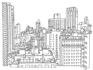 300x226 skyscraper drawings - Skyscraper Drawing