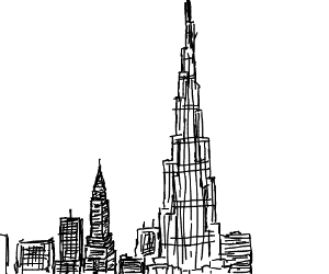 300x250 skyscraper drawing - Skyscraper Drawing