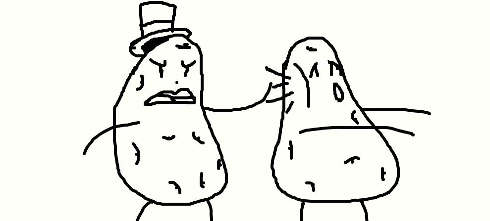 989x447 Potato Slap O - Slap Drawing