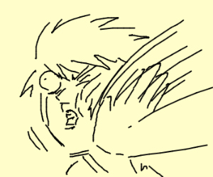 300x250 That's A Slap In The Face Drawing - Slap Drawing