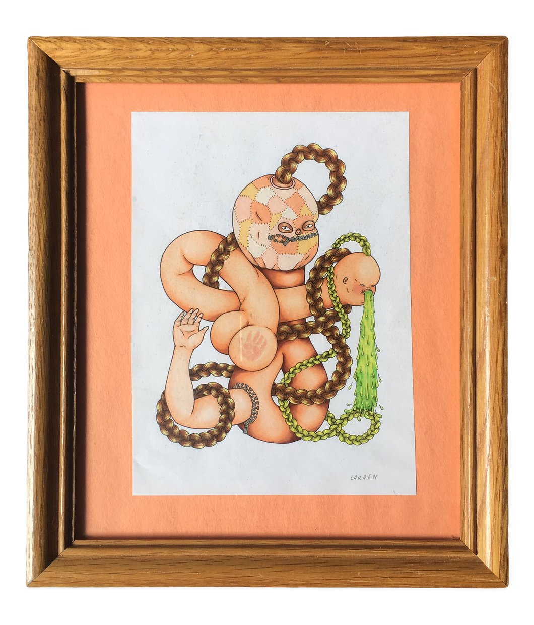 1060x1240 Framed 'slap' Drawing Lauren Barfield - Slap Drawing