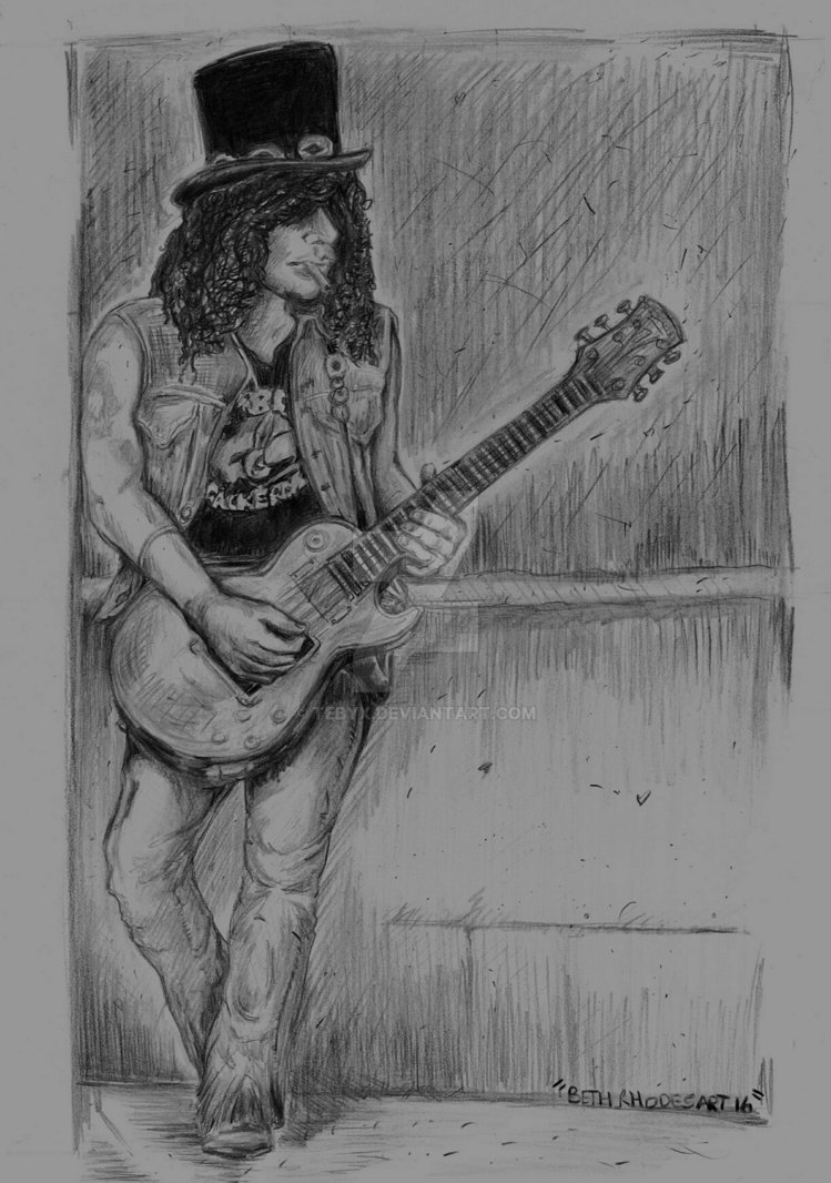 749x1066 Slash Drawing - Slash Drawing