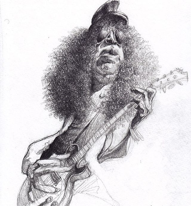 640x691 Slash Of Course - Slash Drawing