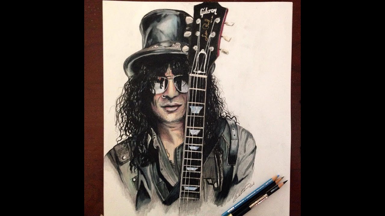 1280x720 Time Lapse Drawing Of Slash - Slash Drawing