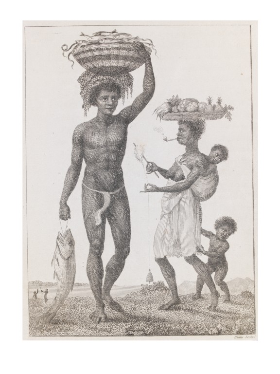 576x768 family of negro slaves from loango blake, william vampa search - Slavery Drawings