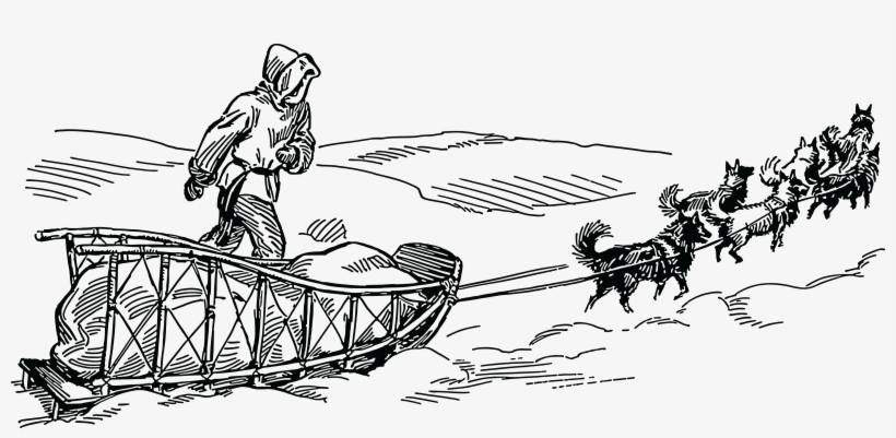 820x401 siberian husky alaskan husky iditarod trail sled dog - Sled Dog Drawing