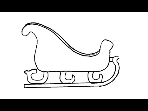 480x360 How To Draw Santa's Sleigh - Sled Drawing